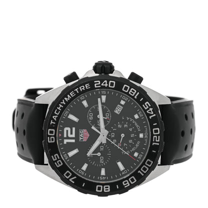 Tag Heuer Stainless Steel Rubber 43mm Formula 1 Chronograph Quartz Watch Black CAZ1010 2 of 4