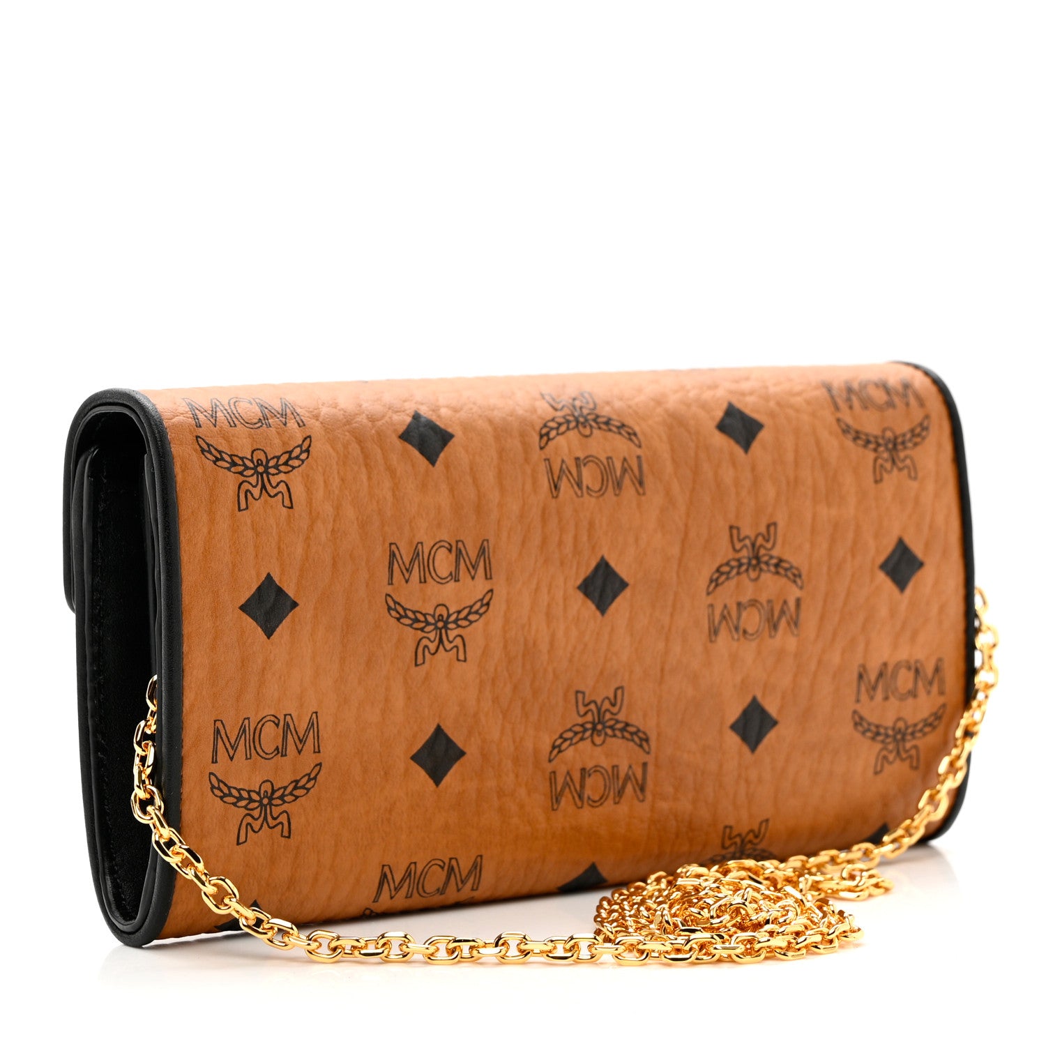 MCM Visetos Patricia Wallet On Chain Cognac 3 of 7