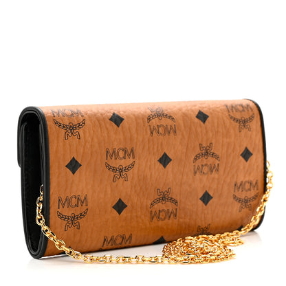 MCM Visetos Patricia Wallet On Chain Cognac 3 of 7