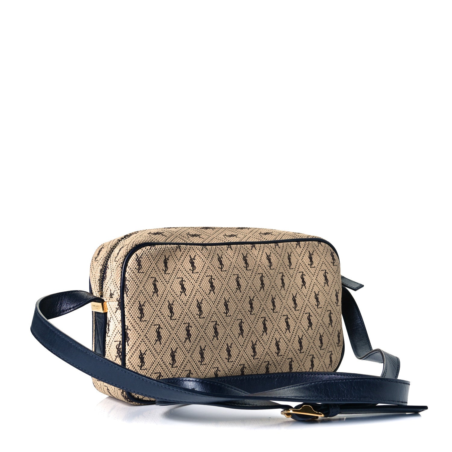 Saint Laurent Canvas Monogram All Over Camera Bag Beige 3 of 7