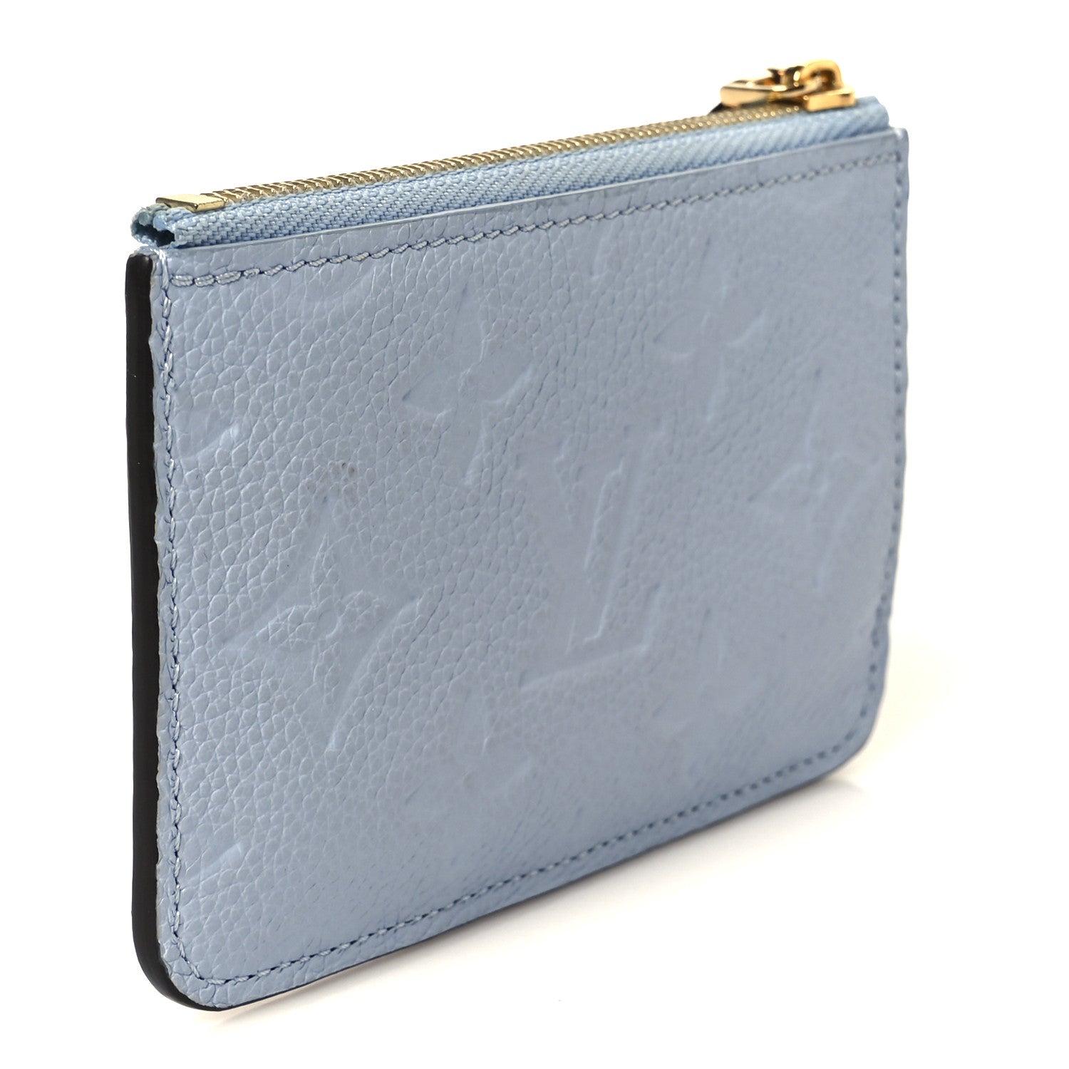 Louis Vuitton Empreinte Monogram Zipped Romy Card Holder Bleu Nuage 3 of 7