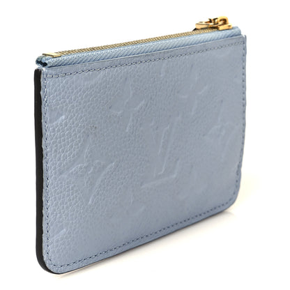 Louis Vuitton Empreinte Monogram Zipped Romy Card Holder Bleu Nuage 3 of 7