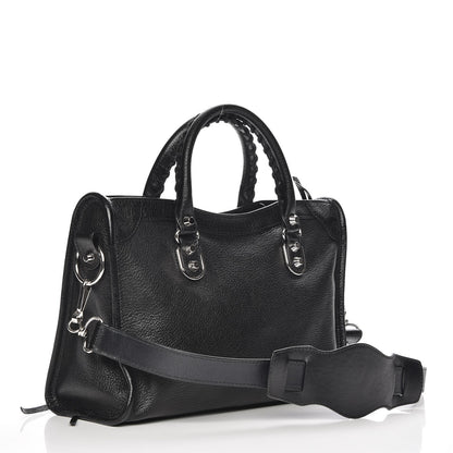 Balenciaga Chevre Silver Metallic Edge Hardware S City Black 4 of 8