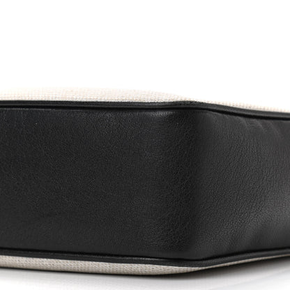 Saint Laurent Linen Canvas Monogram Lou Camera Bag Black 10 of 11