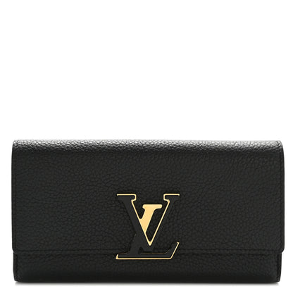 Louis Vuitton Taurillon Capucines Wallet Black 1 of 10