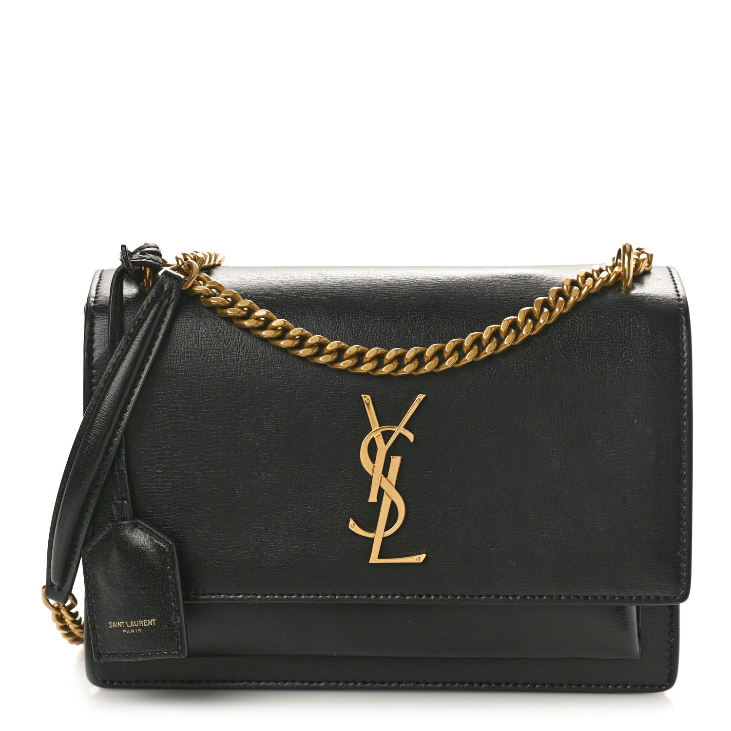 Saint Laurent Calfskin Medium Monogram Sunset Black 1 of 10