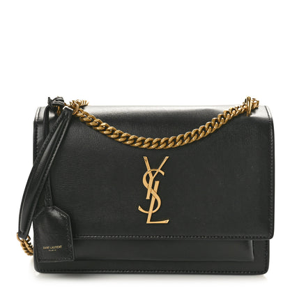 Saint Laurent Calfskin Medium Monogram Sunset Black 1 of 10