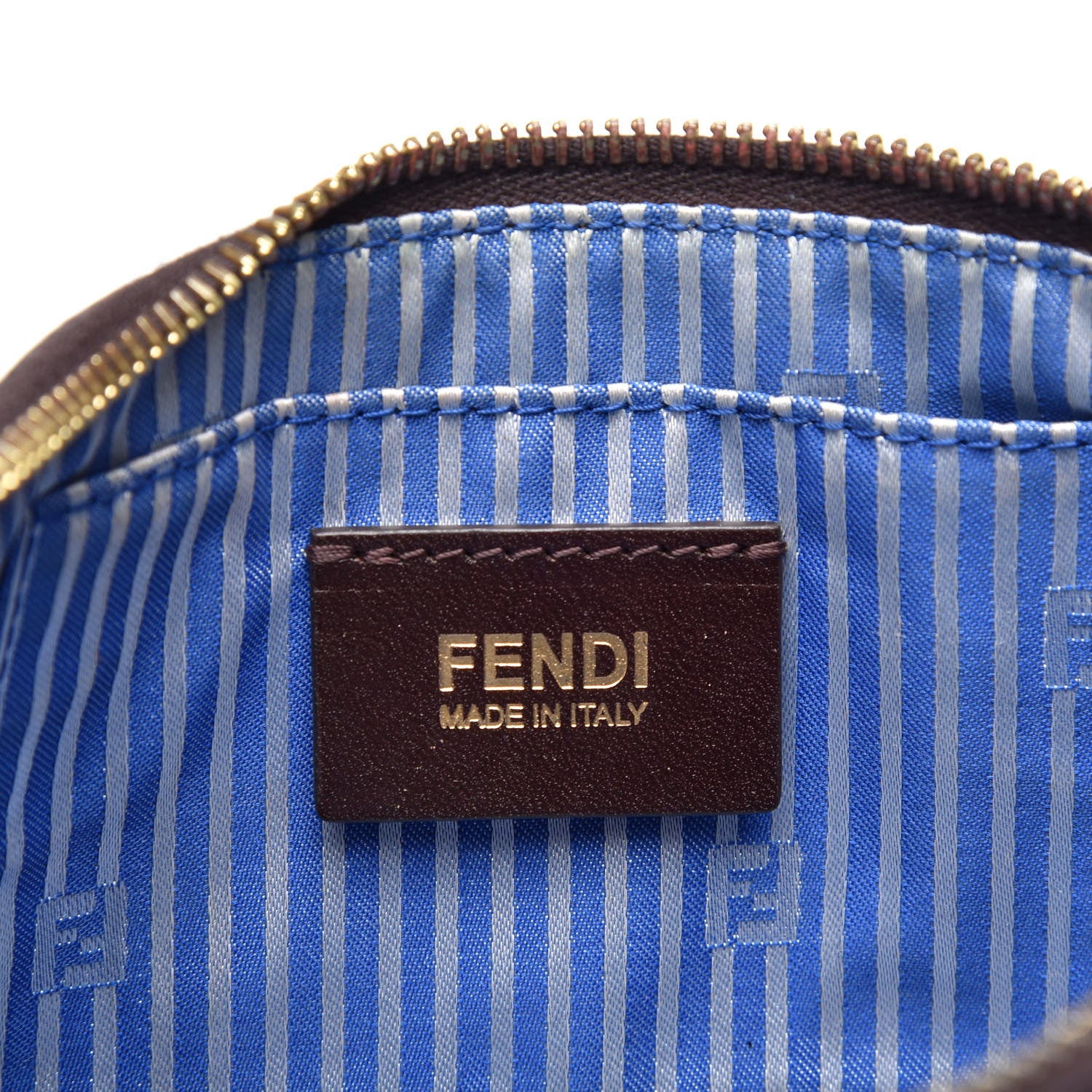 Fendi Zucca Spalmati American Flag Pochette Tobacco 7 of 9