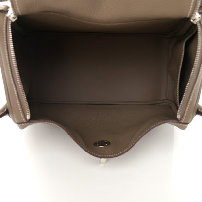 Hermes Taurillon Clemence Lindy 30 Etoupe 5 of 9