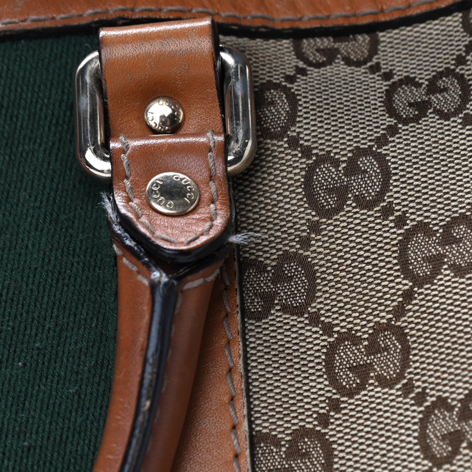 Gucci Monogram Vintage Web Medium Boston Tobacco 12 of 16