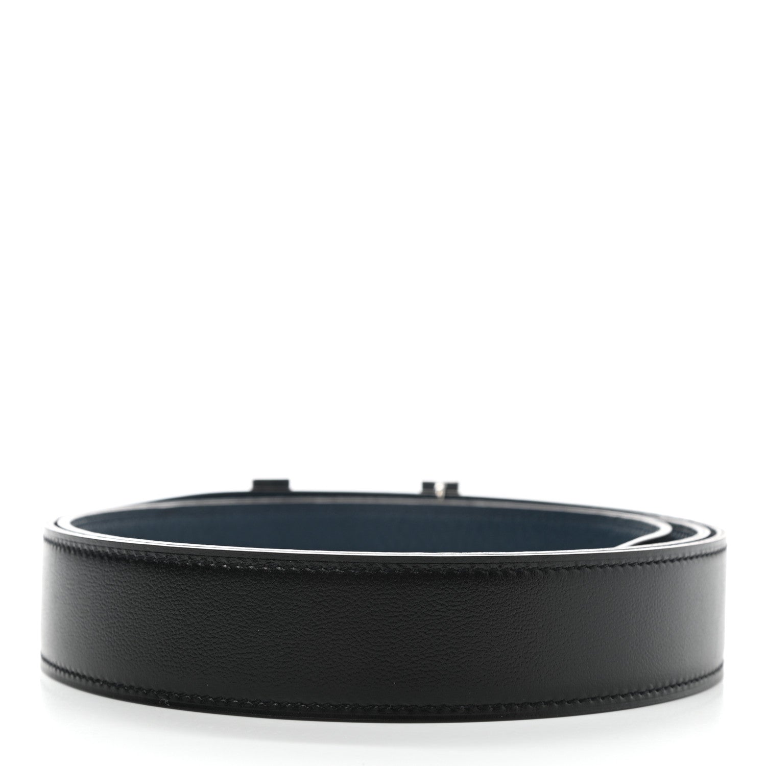 Hermes Box Togo Matte Alligator 32mm Quizz H Belt 110 Black Bleu De Prusse 2 of 6