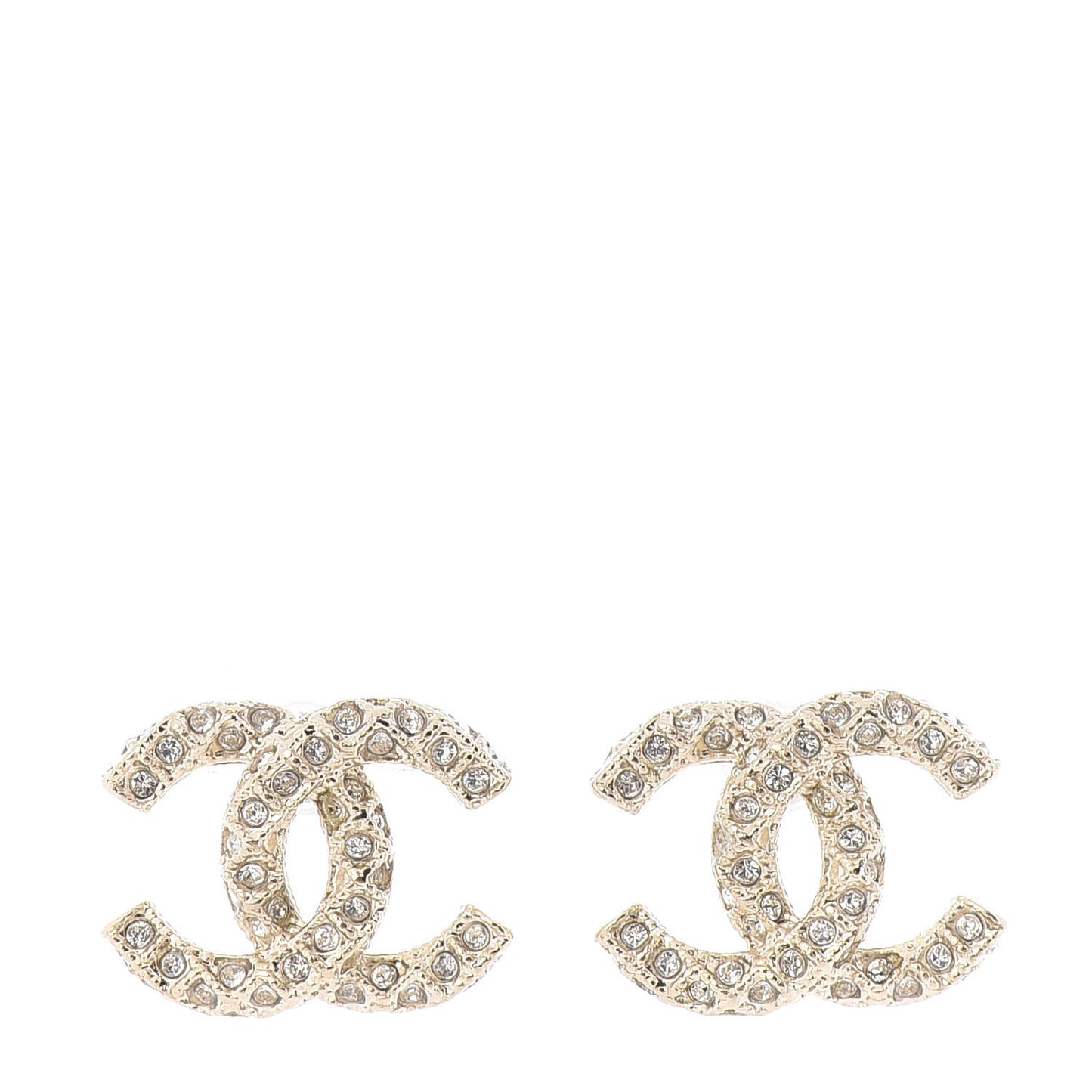 Crystal CC Earrings Gold