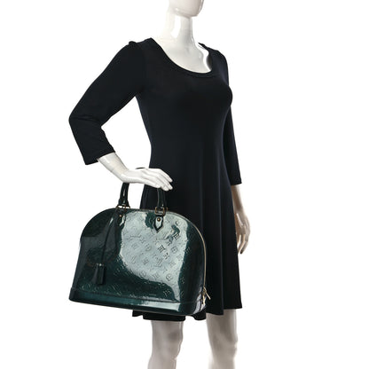 Louis Vuitton Vernis Alma GM Blue Nuit 2 of 12