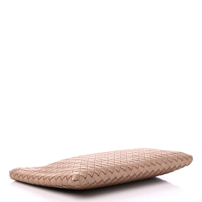 Bottega Veneta Metallic Nappa Intrecciato Wristlet Zip Pouch Rose Gold 4 of 8
