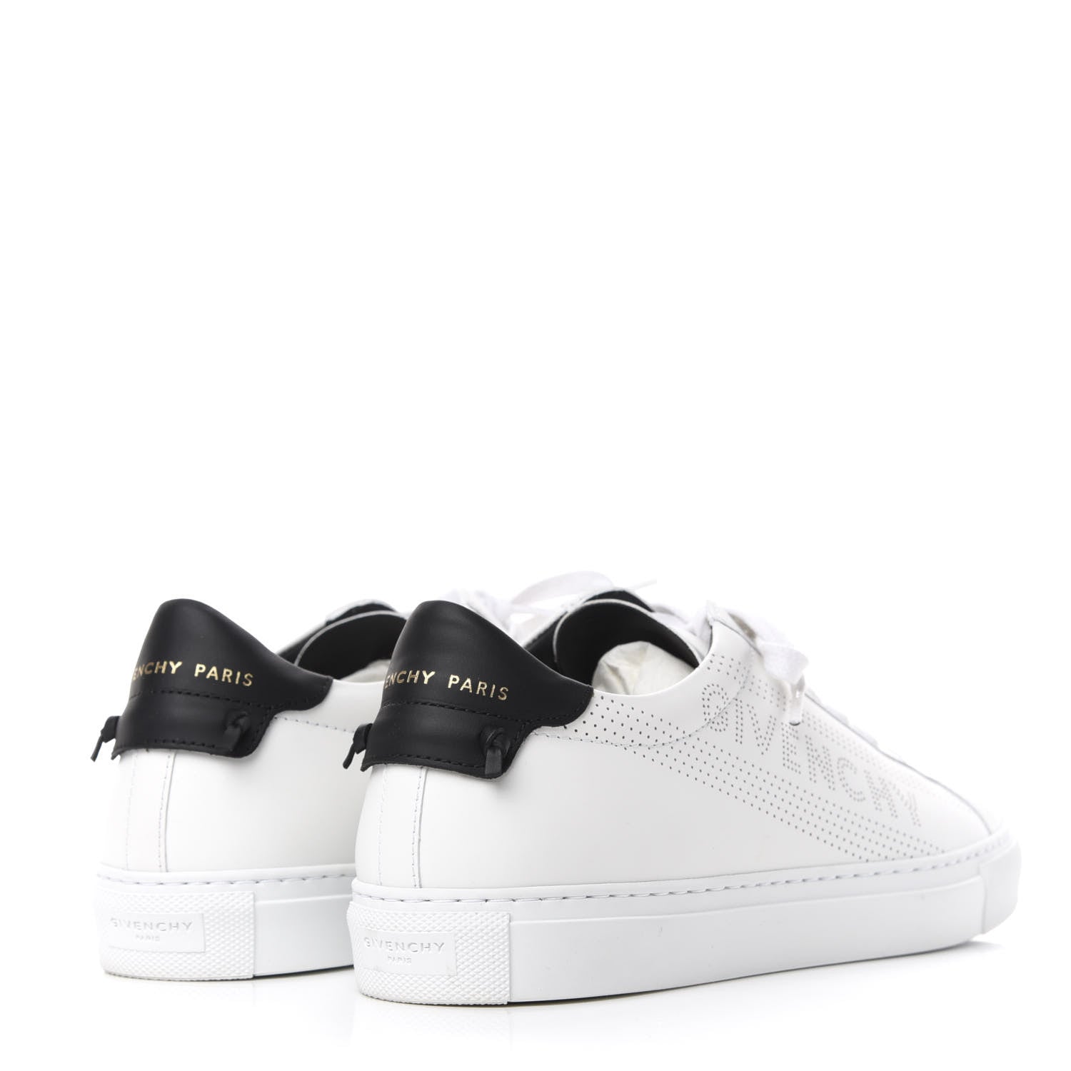 Givenchy Calfskin Perforated Womens Urban Street Sneakers 41 White Black 4 of 12
