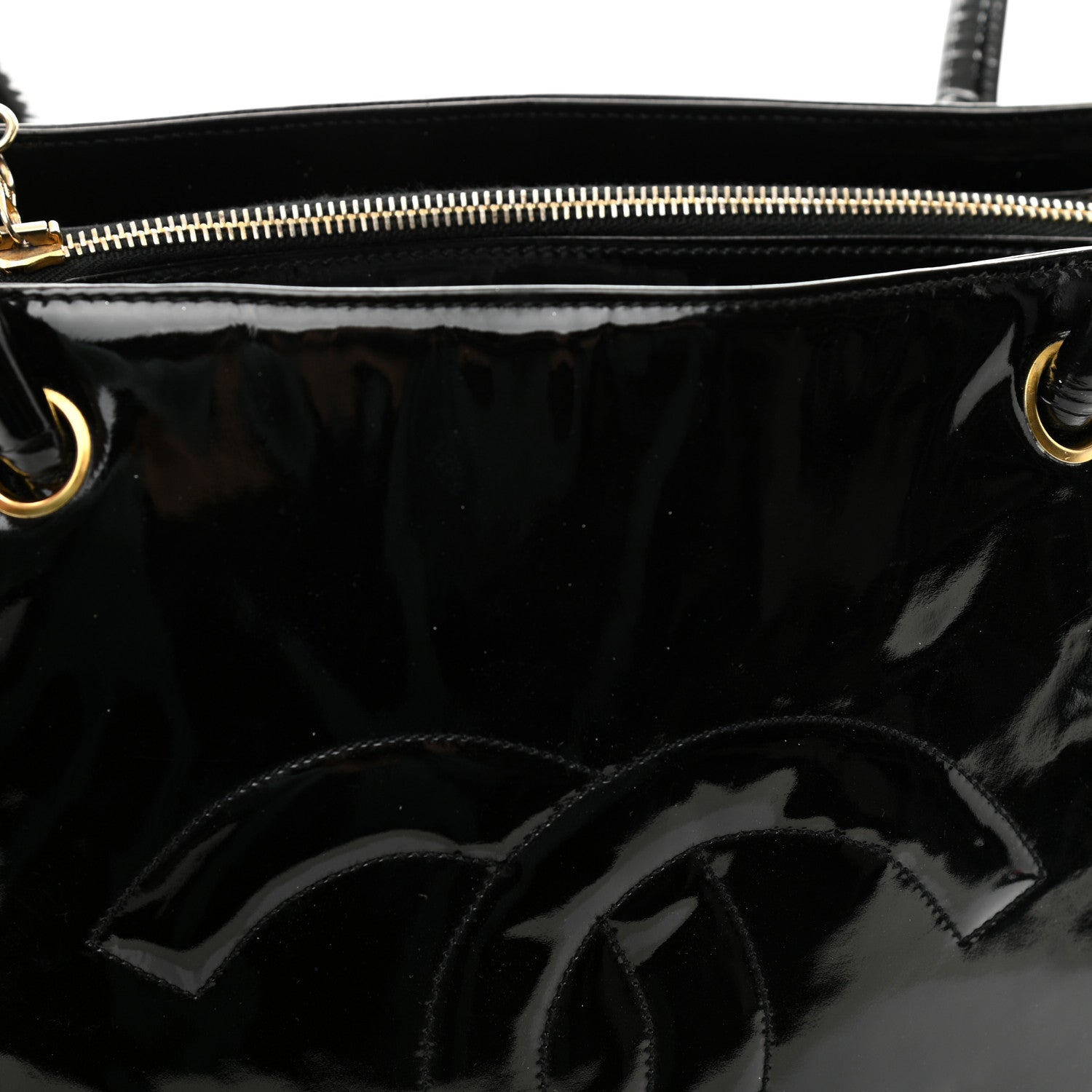 Chanel Patent CC Tote Black 12 of 12