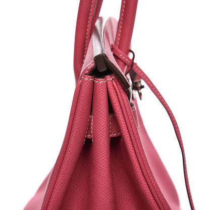 Hermes Epsom Candy Birkin 35 Rose Tyrien Rubis 14 of 41