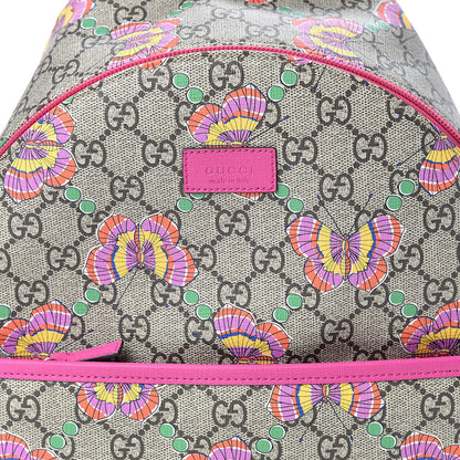 Gucci GG Supreme Monogram Childrens Butterfly Backpack 7 of 9