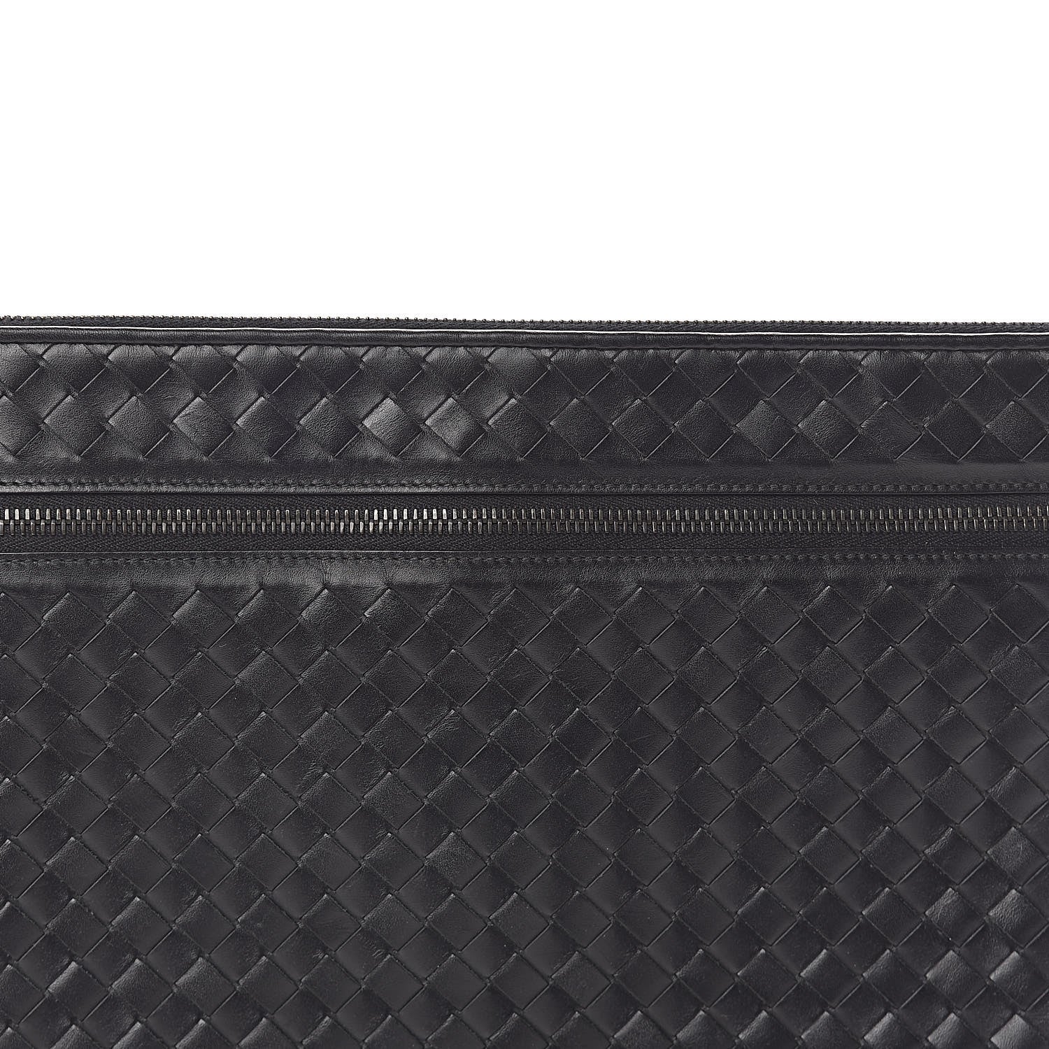 Bottega Veneta Calfskin Intrecciato Small Document Pouch Black 7 of 9