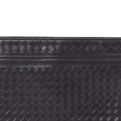 Bottega Veneta Calfskin Intrecciato Small Document Pouch Black 7 of 9