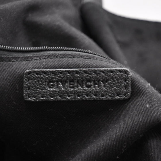 Textured Calfskin Tinhan Hobo Black