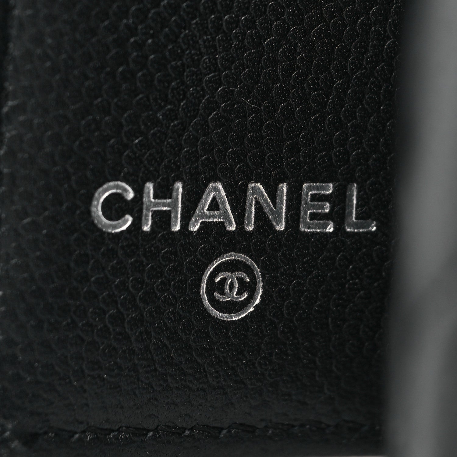 Chanel Caviar Camellia Embossed Compact Wallet Black 12 of 16