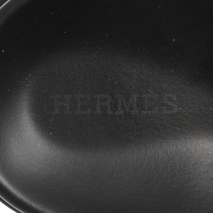 Hermes Suede Calfskin Go Mules 37.5 Black 9 of 9