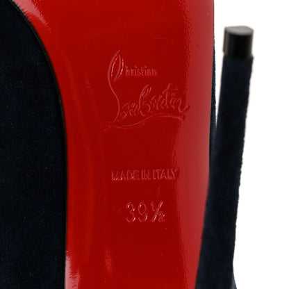 Christian Louboutin Veau Velours So Kate 120 Pumps 39.5 Marine 7 of 8