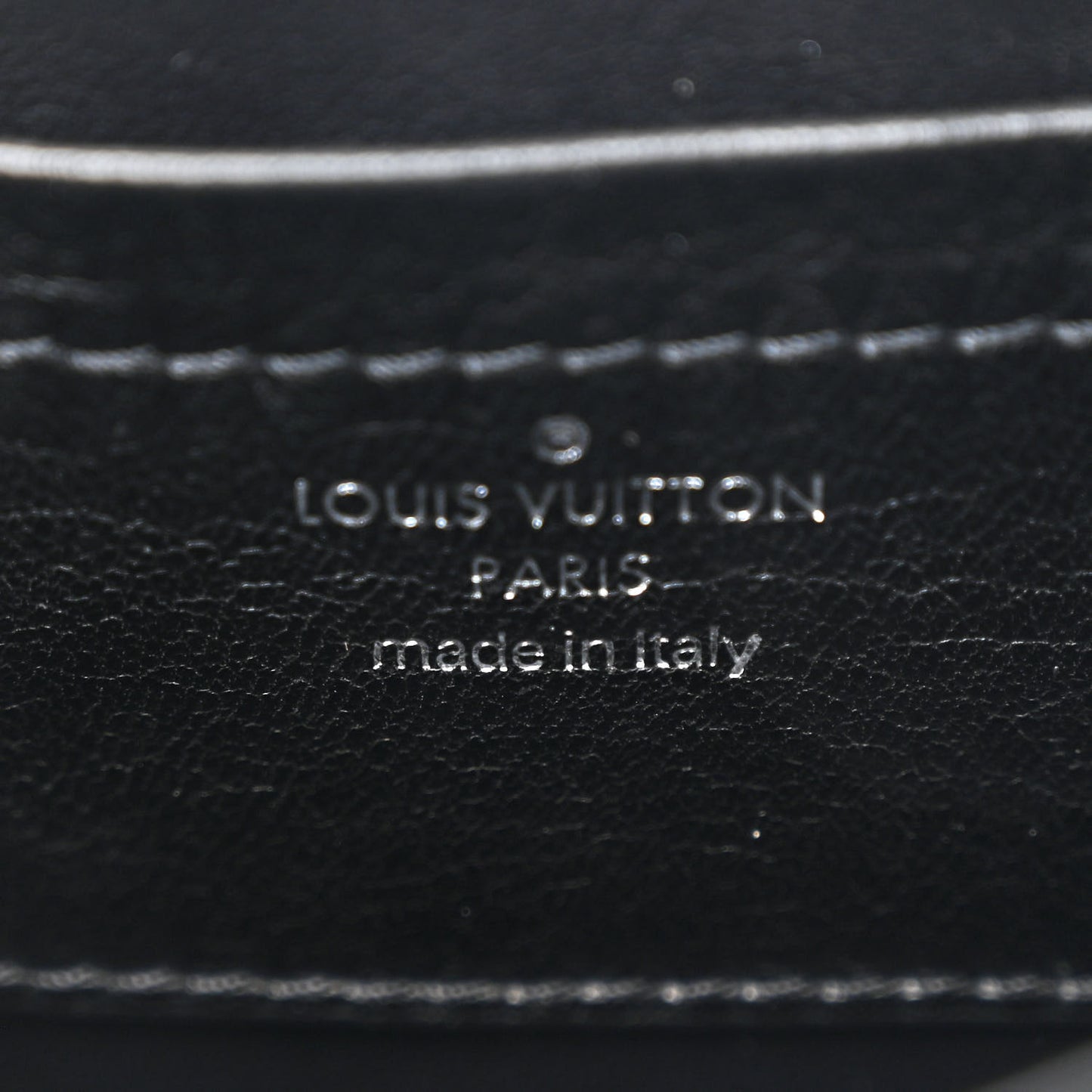 Calfskin Quilted Damier Twist MM Black Anthracite