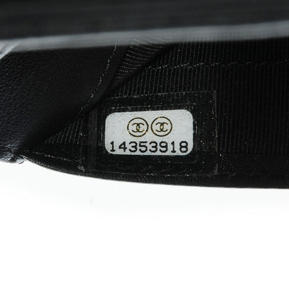 Chanel Patent Quilted CC French Wallet Black 8 of 8