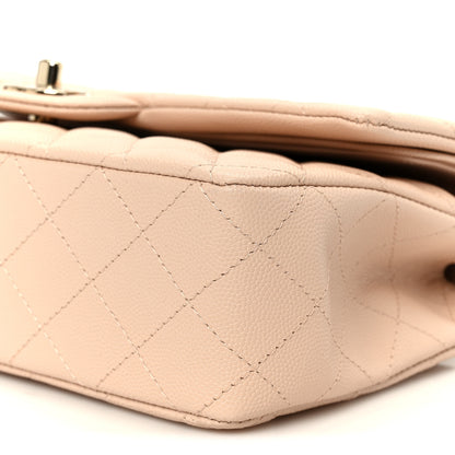 Chanel Caviar Quilted Medium Double Flap Light Beige 10 of 10