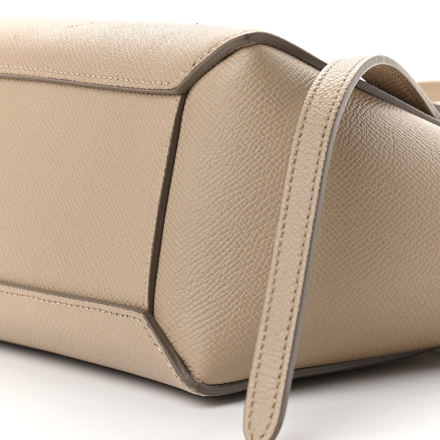 Celine Grained Calfskin Nano Belt Bag Light Taupe 9 of 10