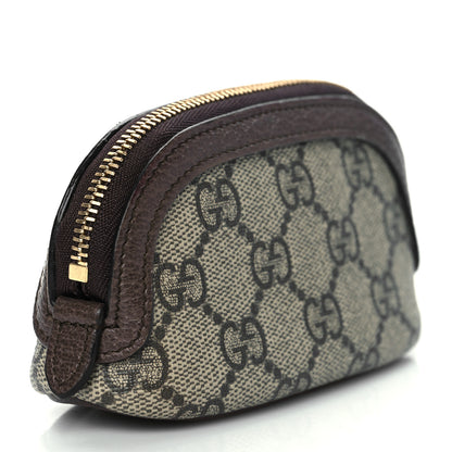Gucci GG Supreme Monogram Web Ophidia Dome Key Pouch Beige New Acero 3 of 11