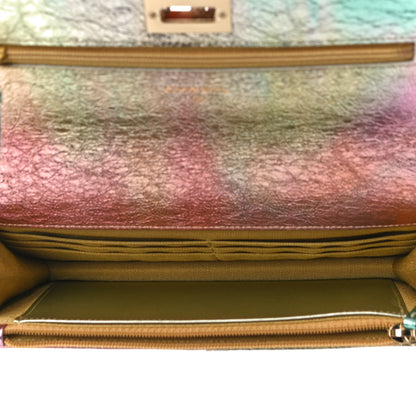 Chanel Metallic Goatskin Quilted 2.55 Reissue Wallet on Chain WOC Multicolor 5 of 12