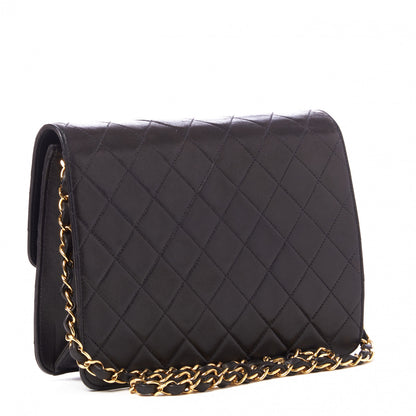 Chanel Lambskin Quilted Small Single Flap Black 2 of 9