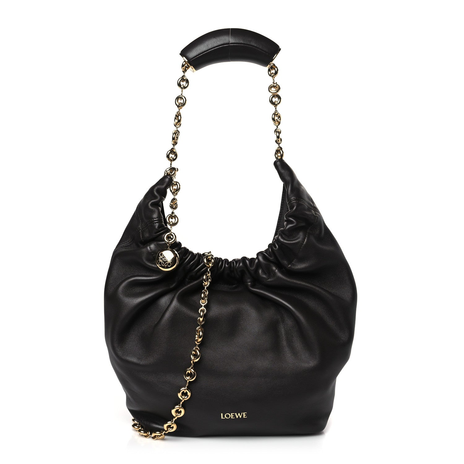 Loewe Nappa Small Squeeze Bag Chocolate 1 of 9
