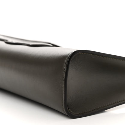 Celine Smooth Calfskin Cuir Triomphe Shoulder Bag Dark Army 10 of 11