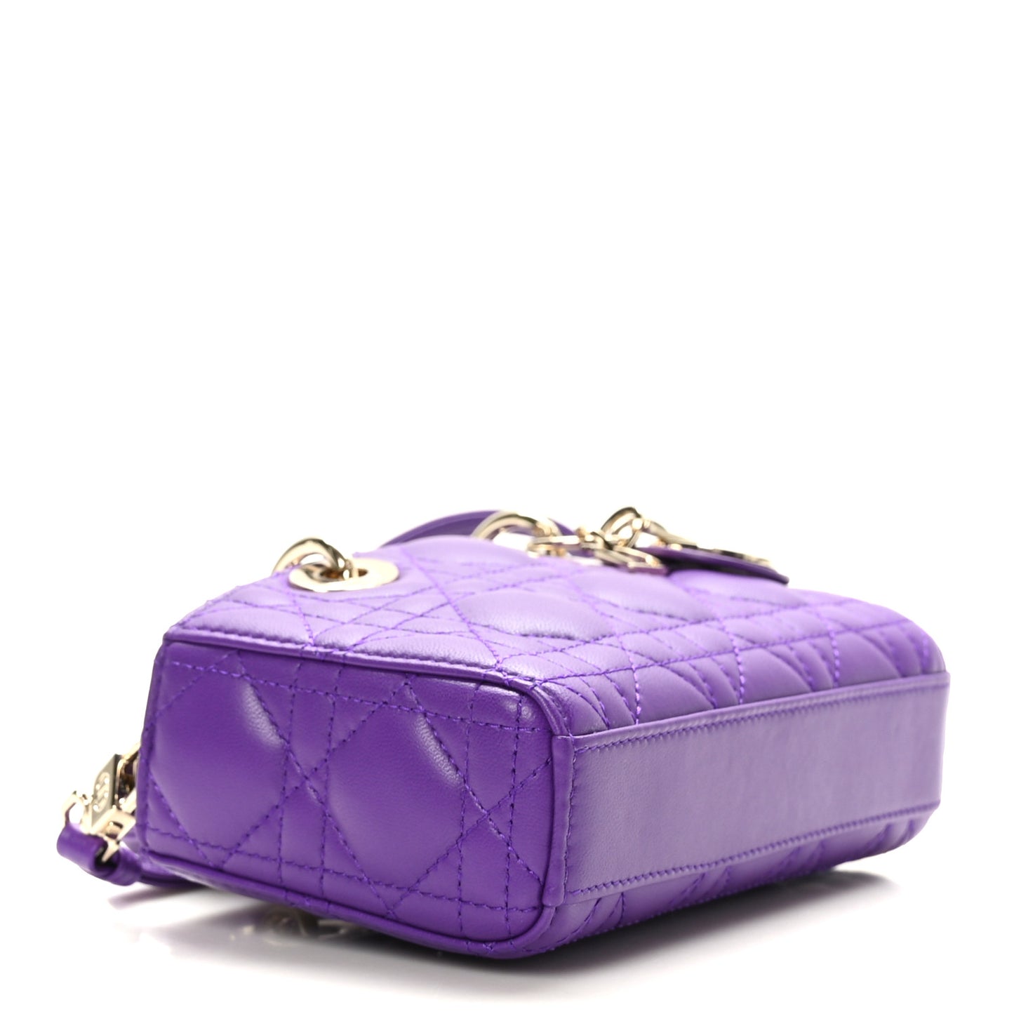 Lambskin Cannage Micro Lady D-Joy Purple
