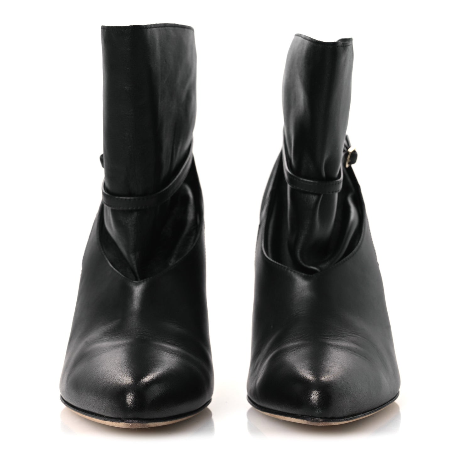 Nappa Calfskin Cacia 85 Ankle Boots 38 Black
