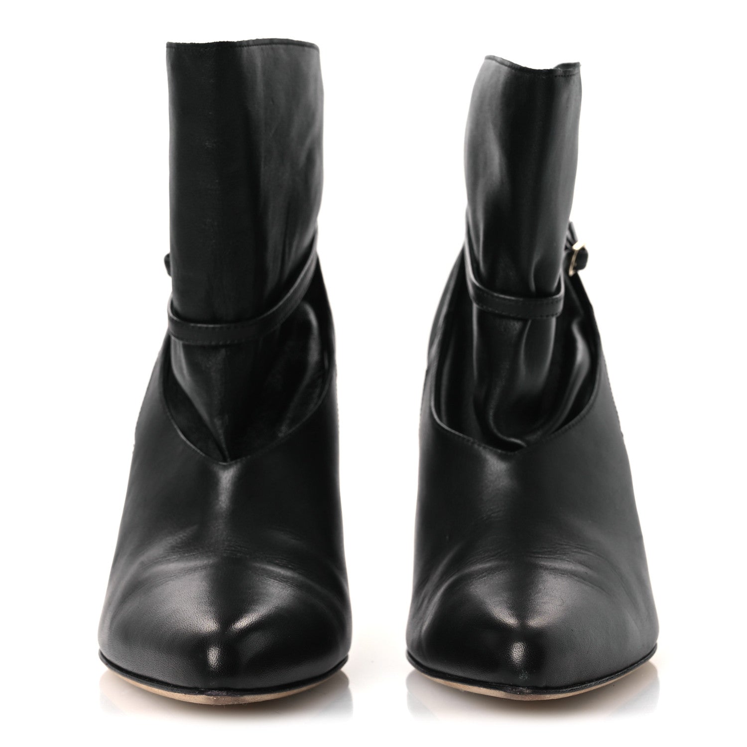 Jimmy Choo Nappa Calfskin Cacia 85 Ankle Boots 38 Black 3 of 13
