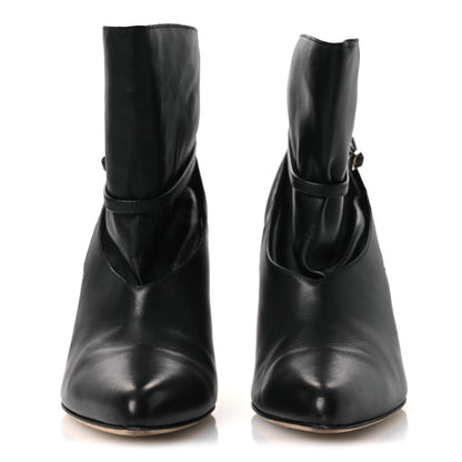 Jimmy Choo Nappa Calfskin Cacia 85 Ankle Boots 38 Black 3 of 13