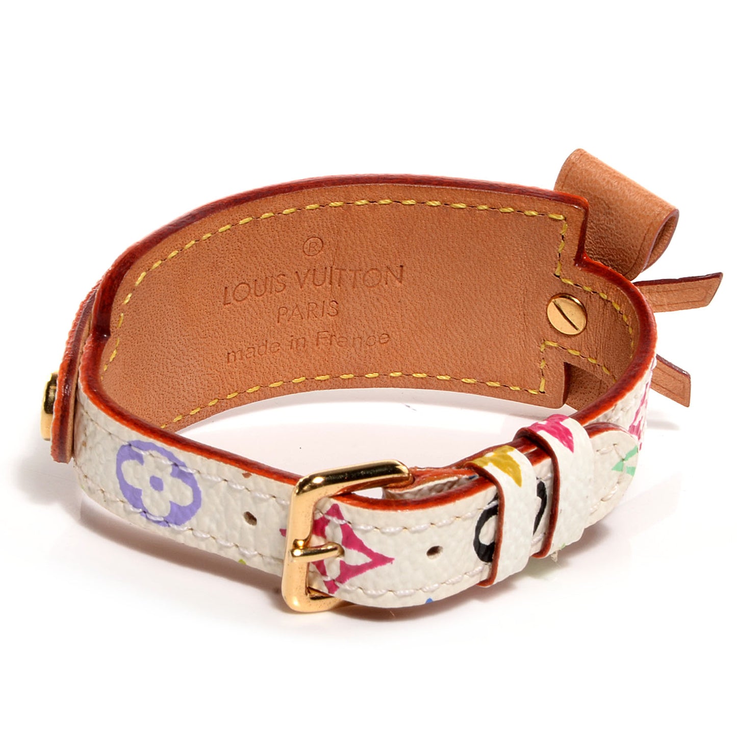 Monogram Multicolor Address Wish Bracelet White