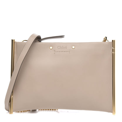 Chloe Calfskin Mini Roy Chain Pouch Pearl Beige 1 of 9