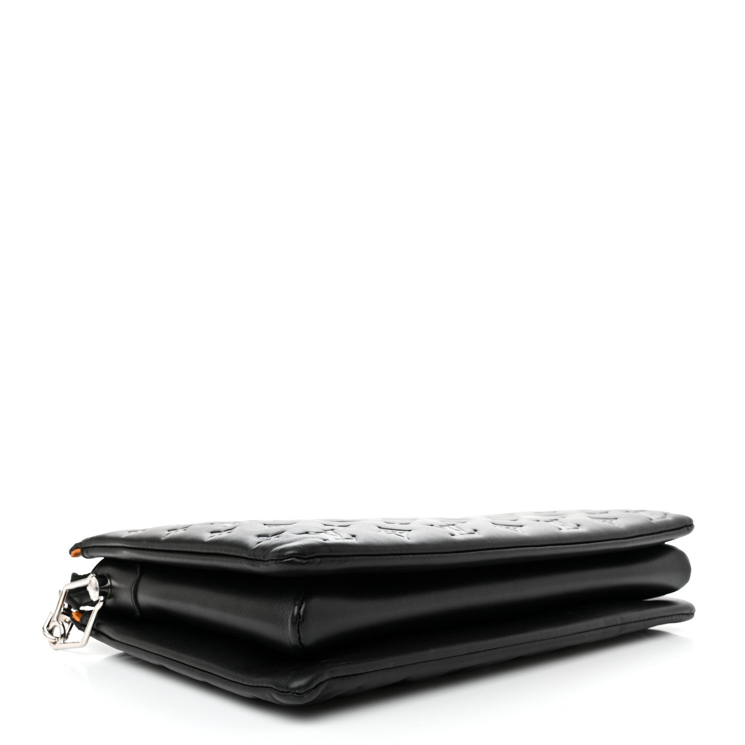 Louis Vuitton Lambskin Embossed Monogram Coussin MM Black 4 of 11