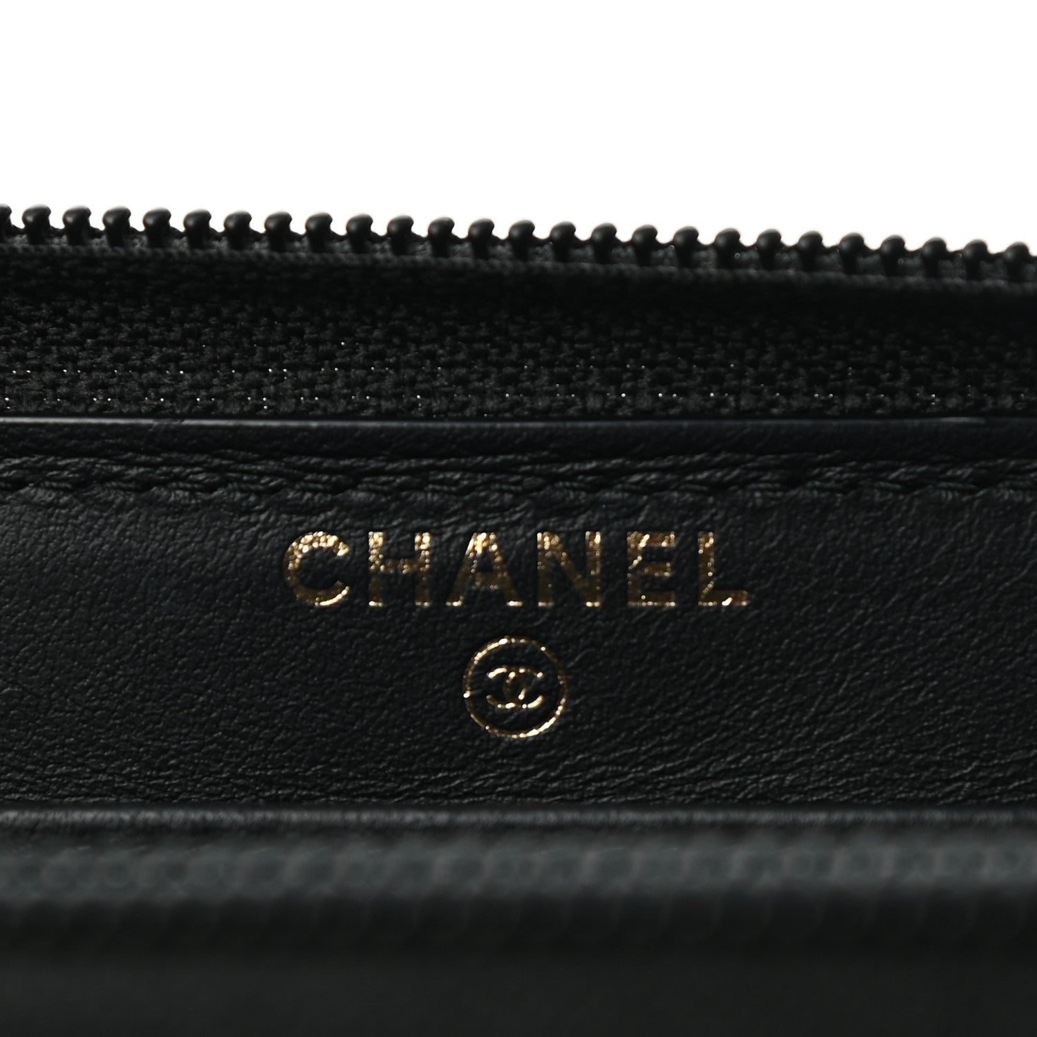 Chanel Caviar Quilted Boy Long Zip Around Wallet Black 7 of 10