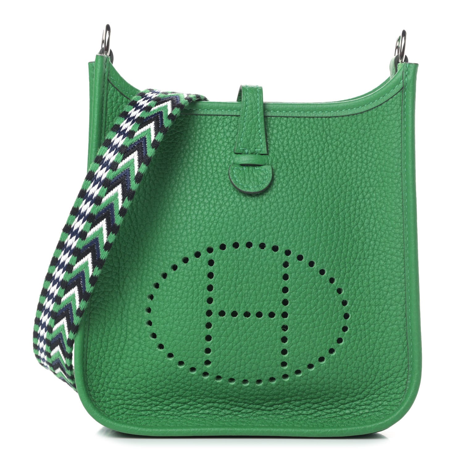 Hermes Taurillon Clemence Allegro Evelyne TPM Bamboo 1 of 4