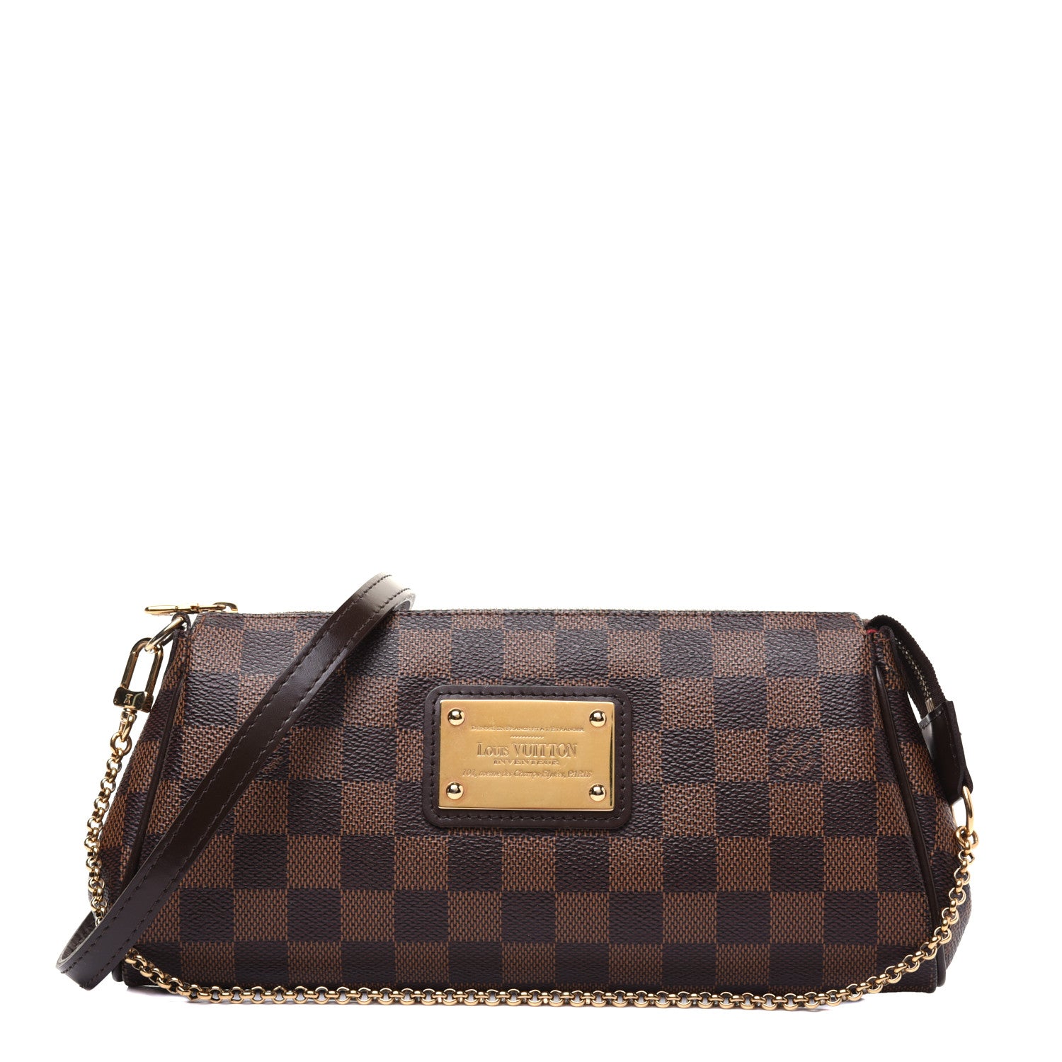 Louis Vuitton Damier Ebene Eva Clutch 1 of 13