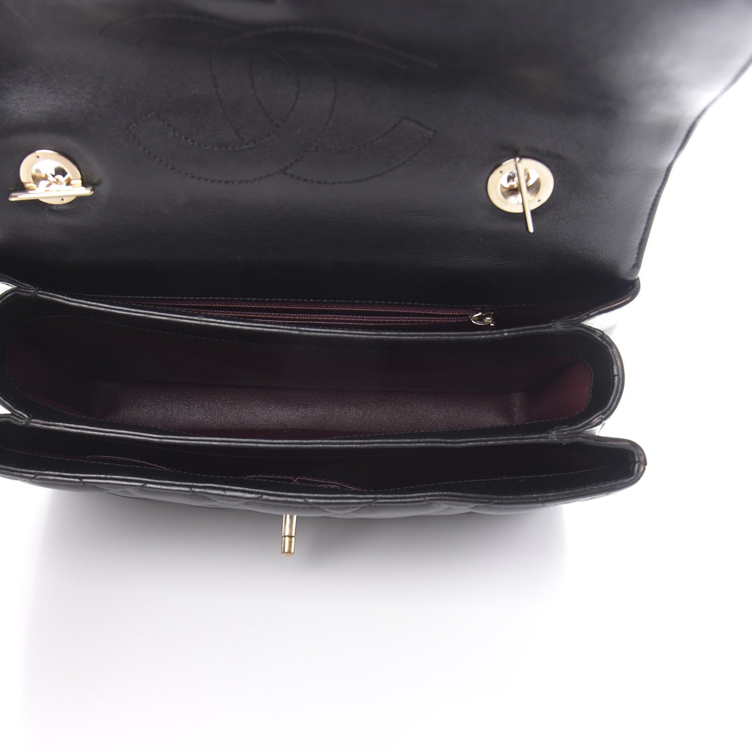 Chanel Lambskin Quilted Medium Trendy CC Flap Dual Handle Bag Black 5 of 15