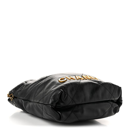 Chanel Shiny Calfskin Quilted Mini Chanel 22 Black 4 of 10