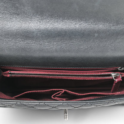 Chanel Caviar Quilted Medium Coco Handle Flap Black 5 of 9